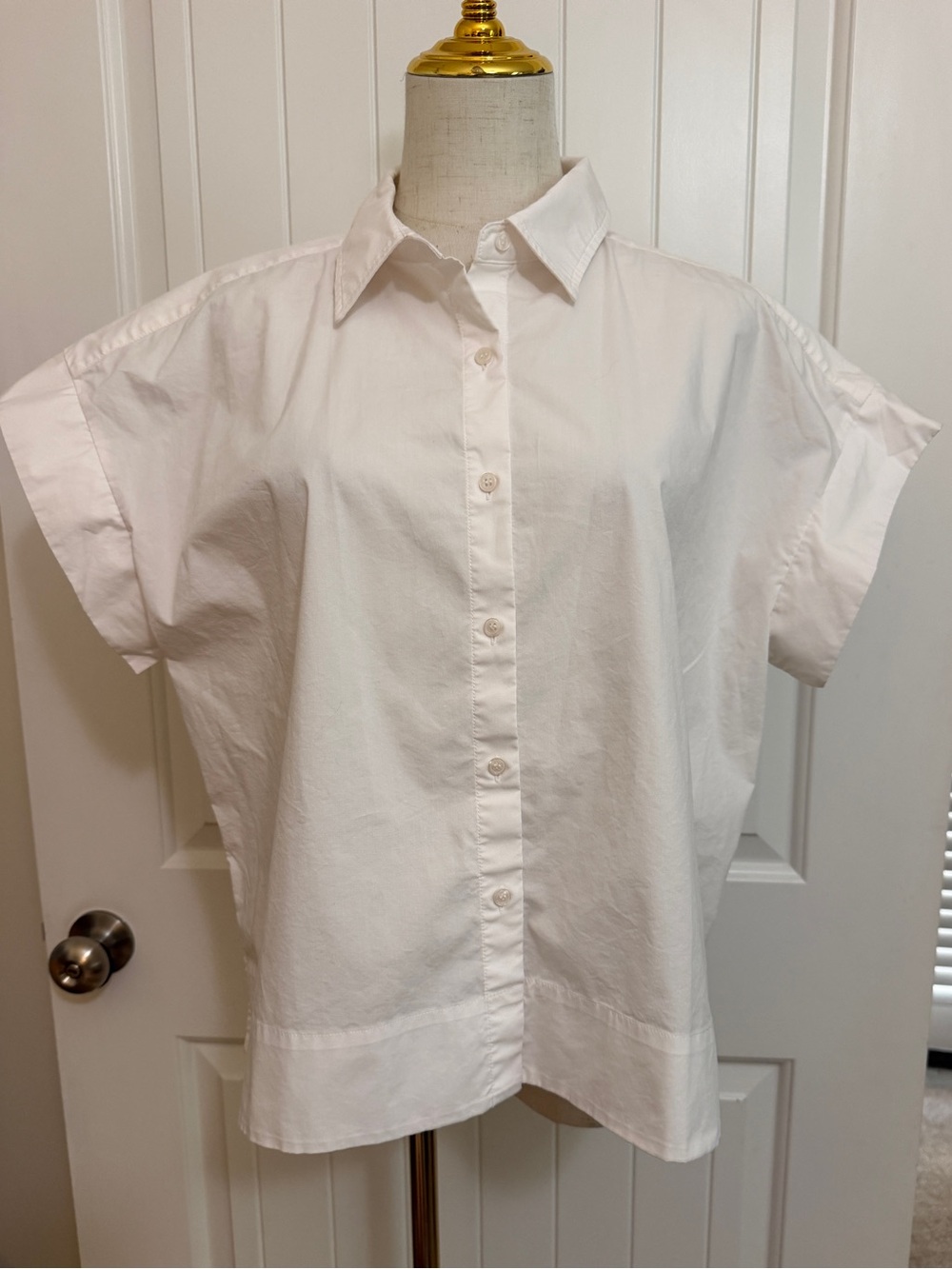 Tuckernuck Crisp Short-Sleeve Button Down in White XL
